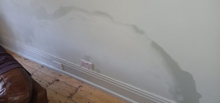 Damp on inside of walls