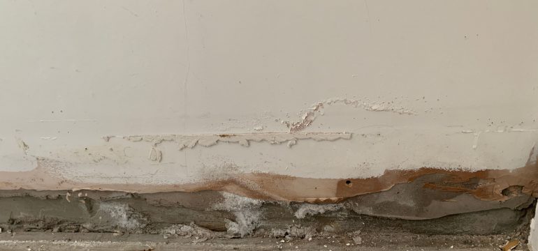 Underlying moisture issue - Damp problems