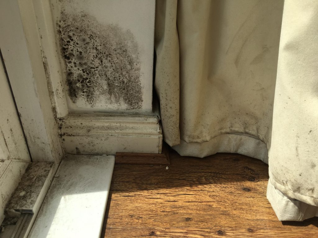 Condensation caused by moisture-producing activities